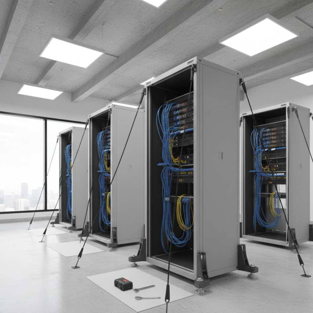 サーバーラック耐震固定