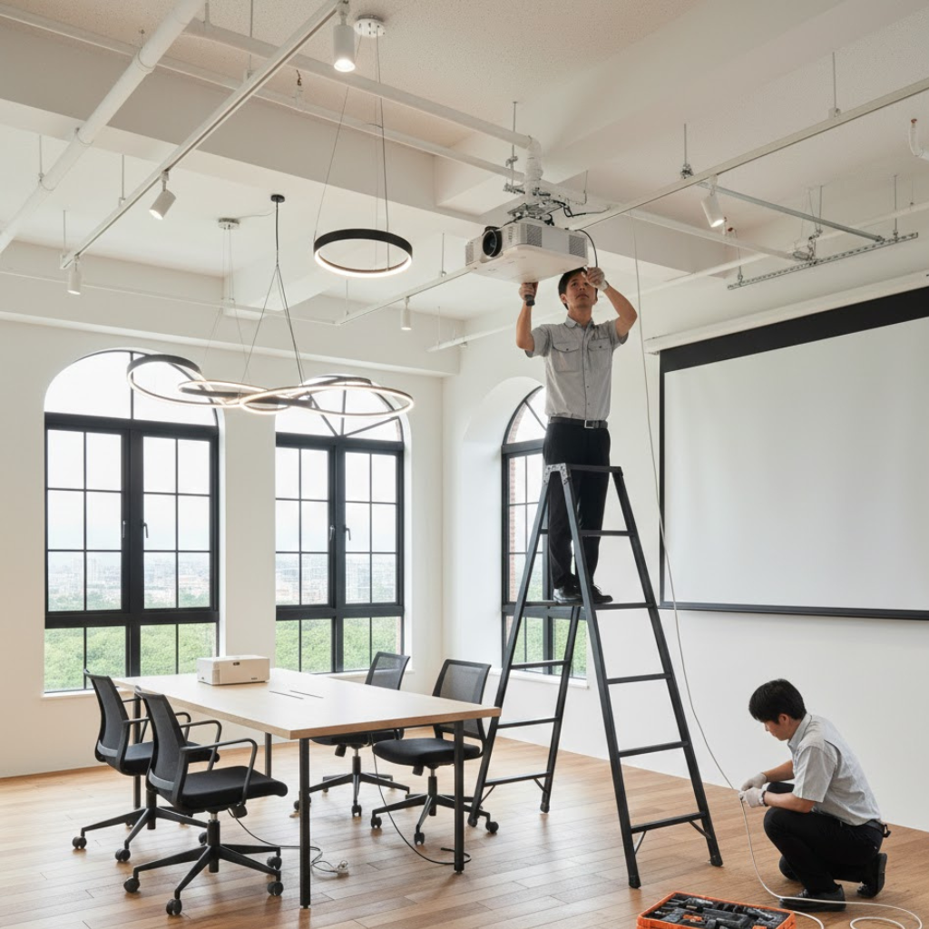 プロジェクター天吊り