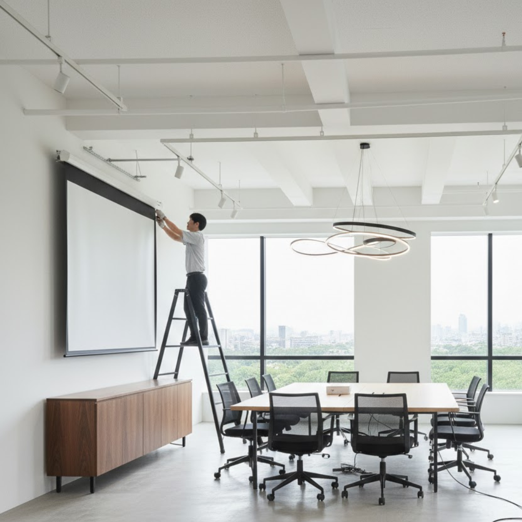 スクリーン設置