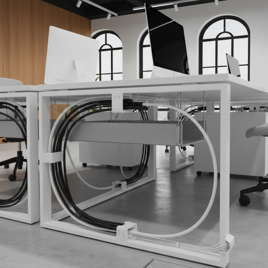 配線整理・モール設置