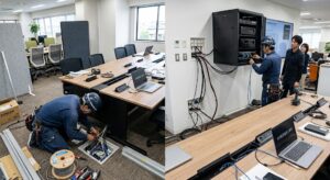 【安生】20名規模オフィスの電気工事｜フリーアドレス化に伴う電源配線の全面見直し