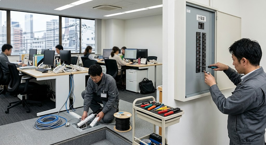 電源コンセント増設・専用回路ブレーカー増設電気工事